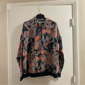 Under‎ Armour Black and Orange Sz L Hoodie